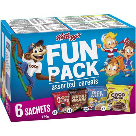 Kelloggs Fun Pack Breakfast Cereals Assorted 170g Woolworths