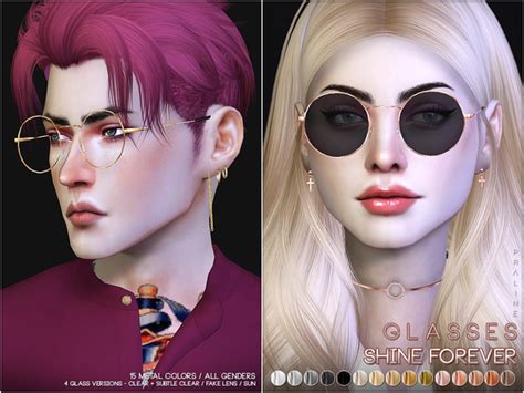 Shine Forever Glasses By Pralinesims At Tsr Sims 4 Updates
