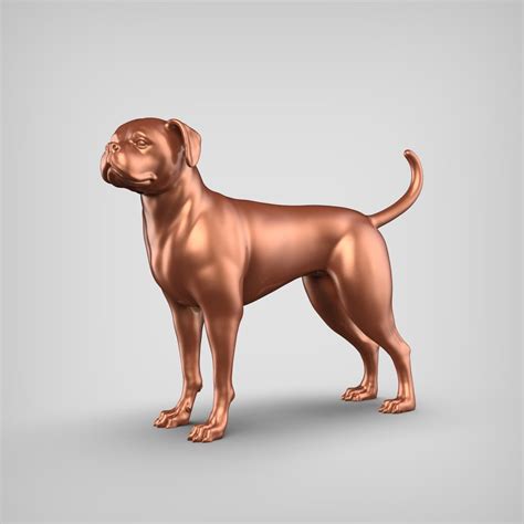 Boxer Dog Stl File 3d Print Model V1 Etsy