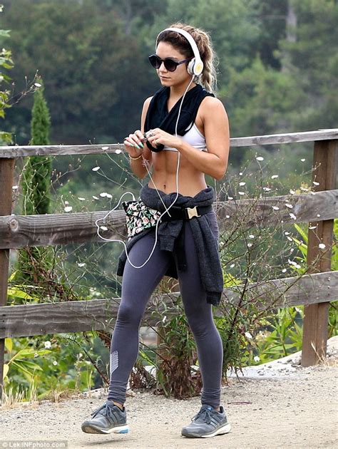 Vanessa Hudgens Flashes Her Toned Stomach Once Again During Hiking
