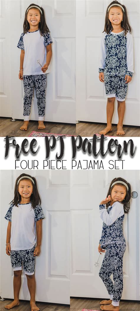 Free Kids Pajama Pattern Coordinating Set Life Sew Savory