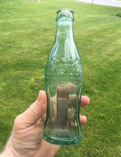 Vintage Green Glass Coca Cola Bottle Antique Coke Bottle Etsy