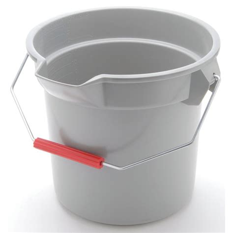 Rubbermaid 14 Qt Grey Plastic Utility Bucket 12 Dia X 11 1 4 H