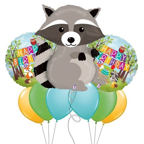 Items Similar To Woodland Raccoon Balloon Bouquet Set New First