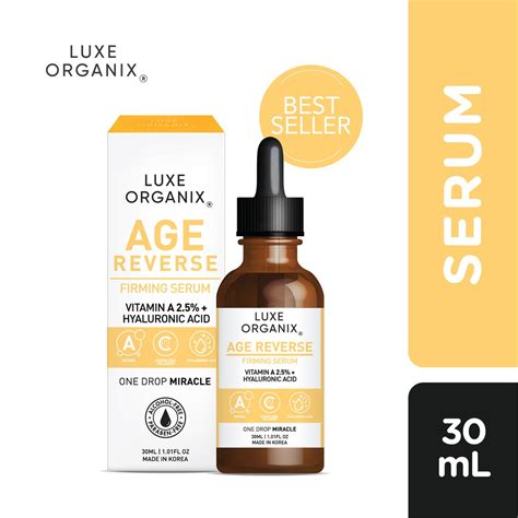 Luxe Organix Age Reverse Serum Vitamin A 25 Percent 30ml Shopee