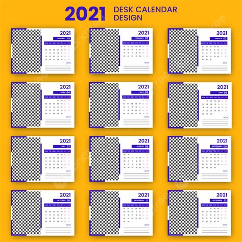 Gambar 2021 Desain Template Kalender Meja Templat Untuk Unduh Gratis Di