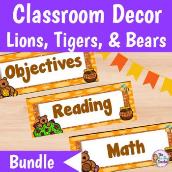 Tiger Themed Classroom Decor Teaching Resources TPT