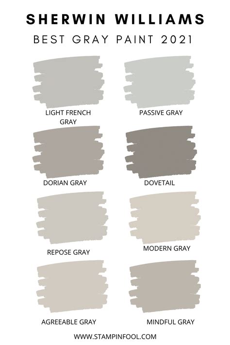 The Best Sherwin Williams Gray Paint Colors In Stampinfool Com