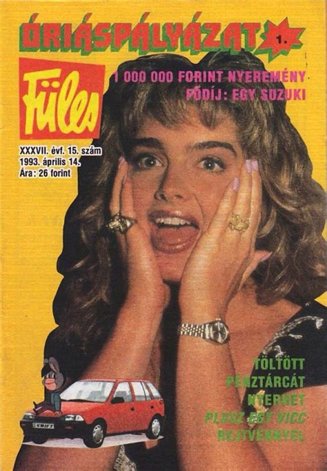 Brooke Shields Covers Fules Magazine Hungary 14 April 1993