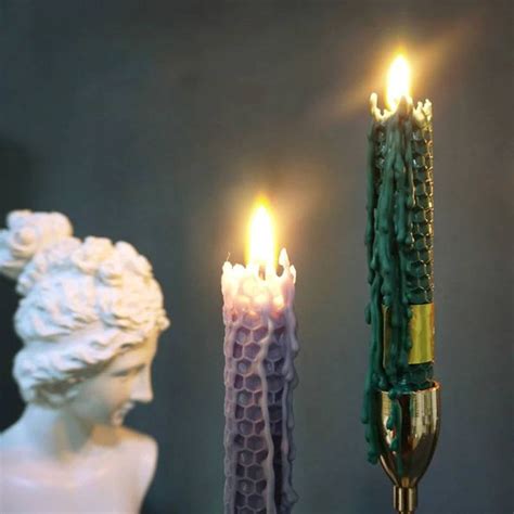 candle holder handmade beeswax honey aromatherapy morandi color fashion romantic courtship