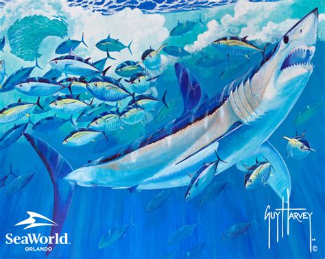 Artist Guy Harvey Partners With Seaworld On Mako To Support Wild Sharks