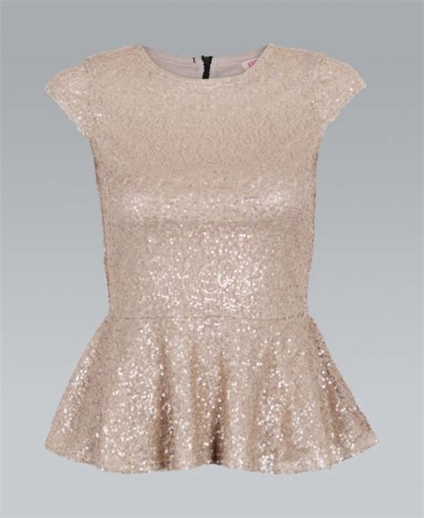 Welcome to h&m, your shopping destination for fashion online. KRISP Gold Sequin Zip Back Peplum Sleeveless Top - Womens from Krisp Clothing UK