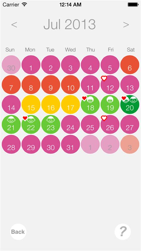 Ovulation And Pregnancy Calendar Fertility Calculator Gender Predictor Period Tracker Iphone App