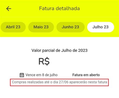 Qual A Data De Fechamento Da Minha Fatura