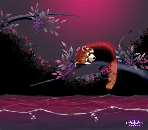 Lonely Red Panda By Hazey1988 On Deviantart