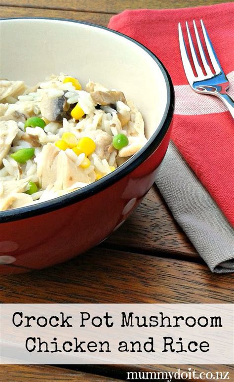 6 skinless bone in breast halves. Crock Pot Mushroom Chicken and Rice | Recipe | Slow cooker ...