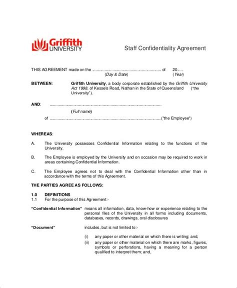 The Basics Of Employee Confidentiality Agreements Free Sample