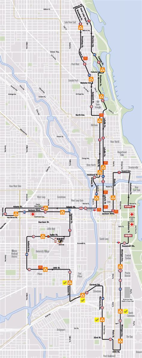 Chicago Marathon 2022 Map