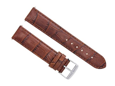 Ewatchparts 20mm Leather Watch Strap Band For 41mm Omega Seamaster