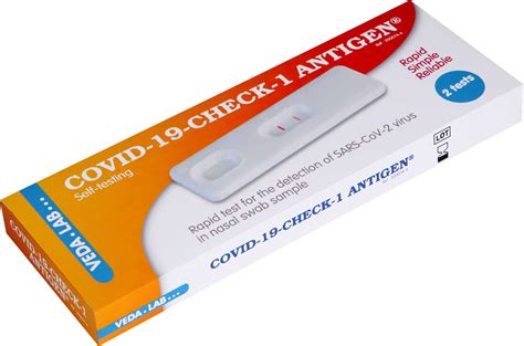 COVID-19-CHECK-1 ANTIGEN FOR HOME USE • VedaLab