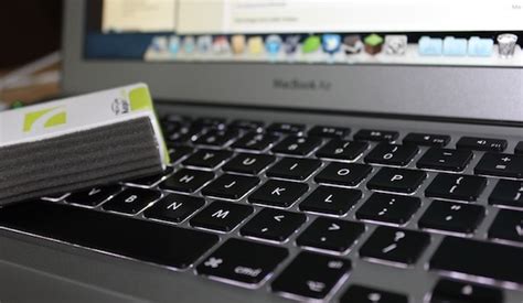 The process of cleaning a laptop keyboard is easier if the computer is off. How to Clean Your MacBook Safely and Effectively