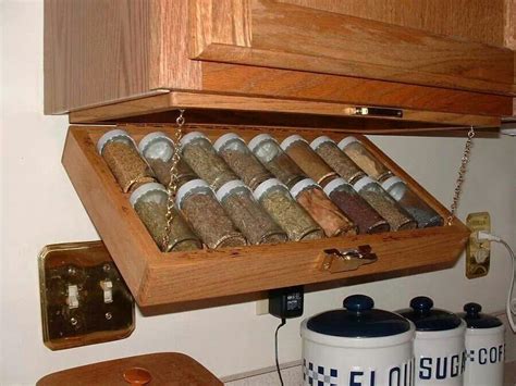 4.6 out of 5 stars. Under cabinet spice storage | Tiny house storage, Cabinet ...
