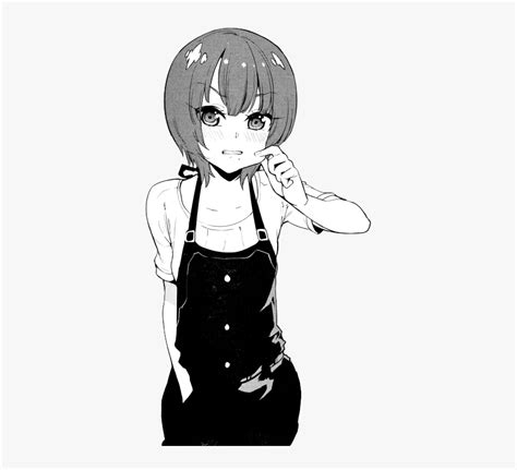 Anime Tumblr Png Black And White Anime Aesthetic Transparent Png Transparent Png Image