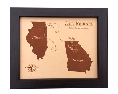 Maybe you would like to learn more about one of these? 9th anniversary gift - leather keepsake map of where your ...