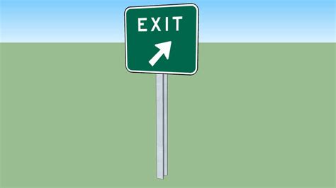Highway Exit Sign 3d Warehouse