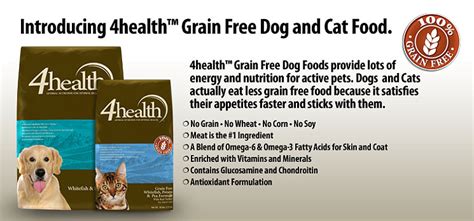 The majority of canine foods that have grains contain approx. 4health - Premium Pet Food ~ My Best Buys