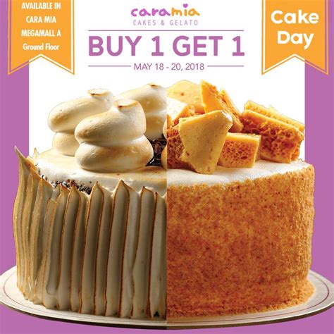 Manila Shopper Cara Mia Sm Mega Buy1 Get1 On Cakes May 2018