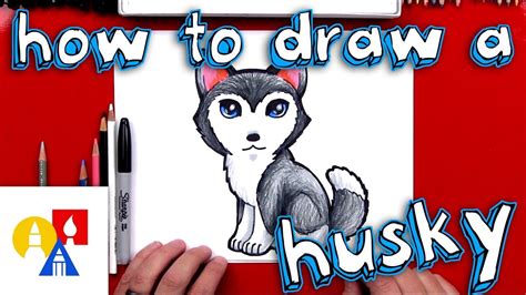 How To Draw A Cartoon Husky Final How To Draw Dogs Art