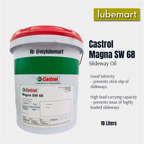 Castrol Magna SW 68 18L Premium Slideway Oil For CNC Way Oil