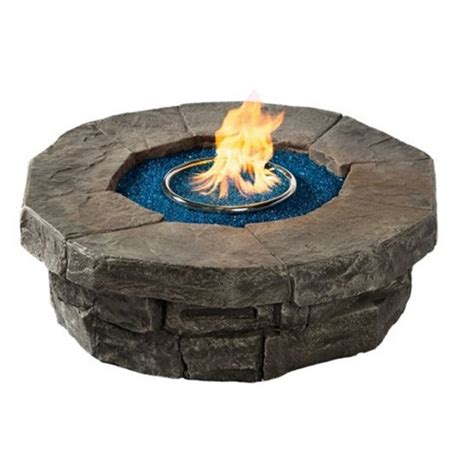 Margo Garden Products Round Stone Propane Outdoor Fireplace Wayfairca