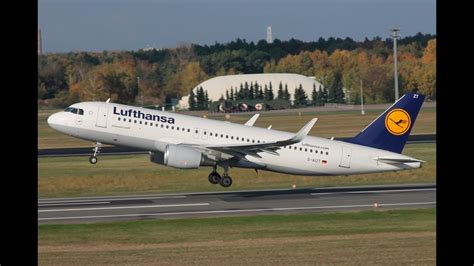 Lufthansa A320 200 Sharklets Berlin Tegel Airport Youtube