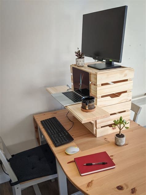 Diy Standing Desk Conversion Diy Standing Desk Kit Height Adjustable