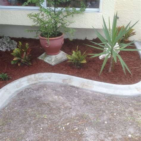 Use your imagination and be creative. Custom concrete curbing edging landscaping do it yourself | Landscaping with rocks, Diy ...