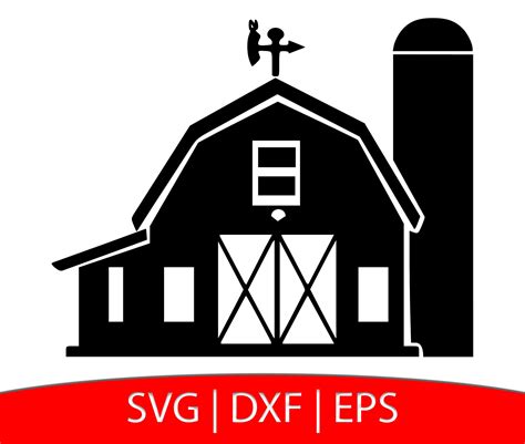 Barn Svg Farm Barn Svg Farm Svg Barn Clipart Barn Files Etsy