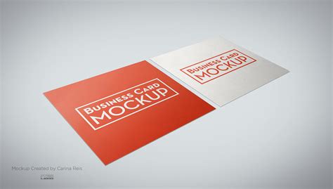 The realistic hands and custom background option add to the total effect. Free square business card mockup on Behance