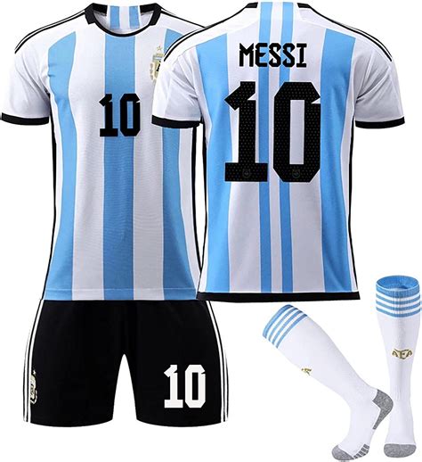 Argentina Jersey 10 Messimessi Football Kitsoccer Jersey Ts For