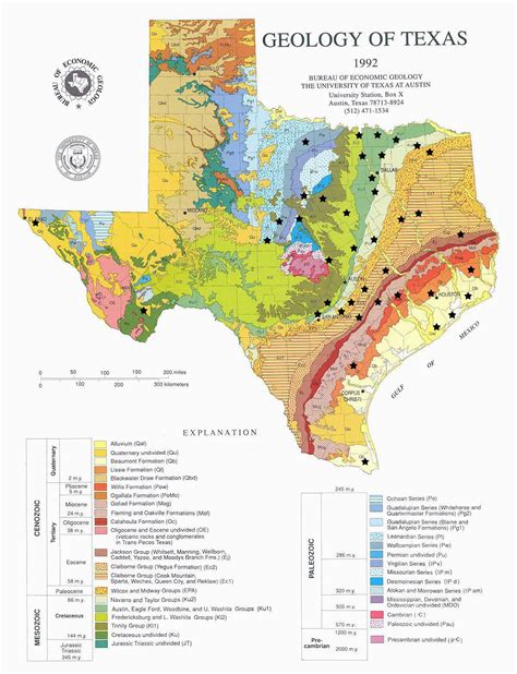 Geologic Map Of Texas Secretmuseum