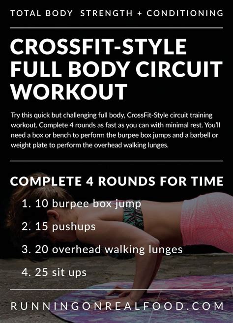 Full Body Conditioning Workout A Challenging Crossfit Style Wod