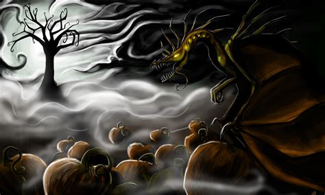 Halloween Dragon Cartoon