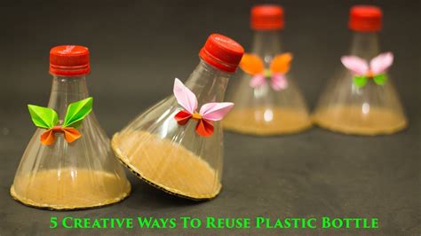 5 Creative Ways To Reuse And Recycle Plastic Bottles Youtube