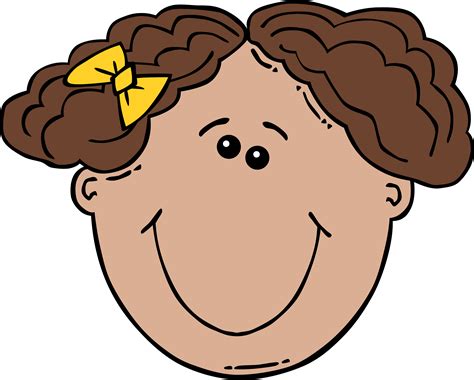 Clipart Girl Face Cartoon