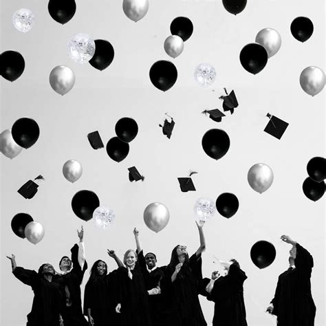 Buy 50 Pcs 12 Inches Black And Silver Balloons Silver Confetti