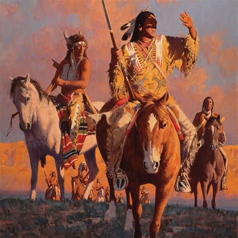 Comanche Ridge Native American Paintings Native American Art Native
