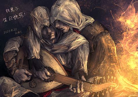 Altair And Ezio Playing Oud By Sunsetagain On Deviantart