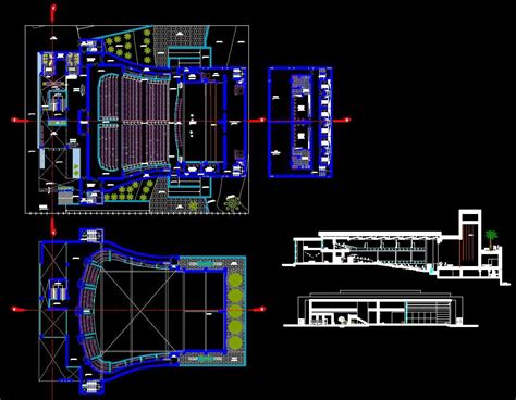 Theatre Design Cad Drawings Are Given In This Cad File Download This