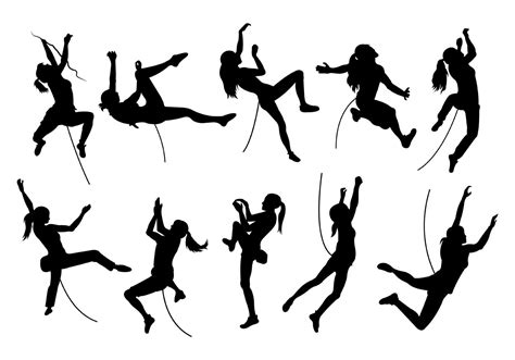 Download Silhouette Image Of Wall Climbing Vector Art Choose From Over
